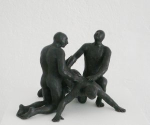 3 Men sculpey figures